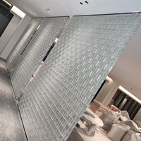 Brique de verre rectangulaire décorative à motif de glace cristalline hautement translucide, à fusion à chaud, pour la décoration intérieure - Meilleures ventes