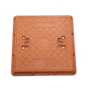 Cubierta de alcantarilla compuesta de resina reciclada ecológica Material plástico FRP que reduce <span class=keywords><strong>la</strong></span> <span class=keywords><strong>huella</strong></span> de carbono en <span class=keywords><strong>la</strong></span> construcción disponible rojo - Product Image 6