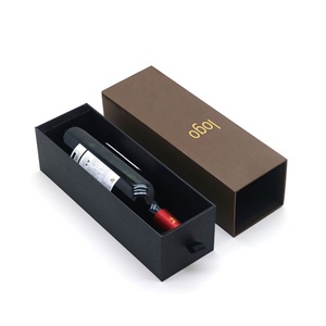 Custom Logo Paper Wine <b>Box</b> <b>Champagne</b> Cardboard Single Single Bottle of Fine Red Wine Bottle Paper Gift Packaging Wine <b>Box</b> - Product Image 6