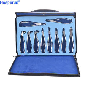 Mesin pengangkat gigi Universal, instrumen mulut baja Tungsten Universal forsep ekstraksi gigi 10 buah - Product Image 6