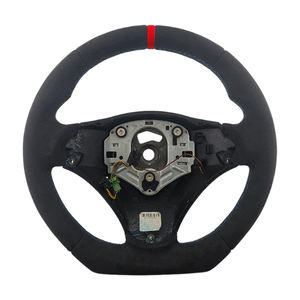 Volant de direction pour BMW E90 E92, vente chaude, qualité supérieure, en Alcantara, avec surpiqûres bleues, vente en gros - Product Image 2