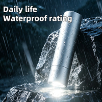 Nouveautés, mini lampe torche ultra-lumineuse en alliage d'aluminium avec dispositif d'allumage intégré, lampe torche rechargeable d'urgence pour l'extérieur