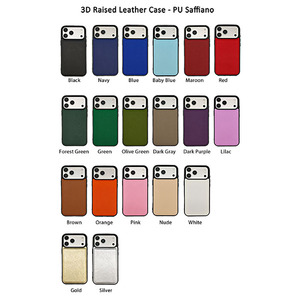 Custodia per Cellulare in Cartone 3D con Croce in Rilievo, in Pelle Vegana PU Saffiano, Logo Inciso per iPhone 17 Pro <span class=keywords><strong>Max</strong></span> - Product Image 4