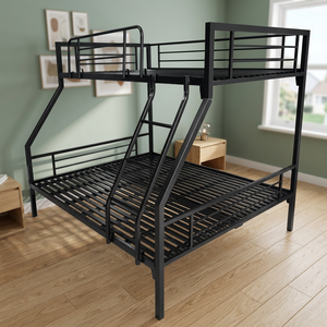 Cama litera doble industrial moderna con estructura de acero Kim Loi, opciones multicolor para dormitorios y habitaciones - Product Image 3