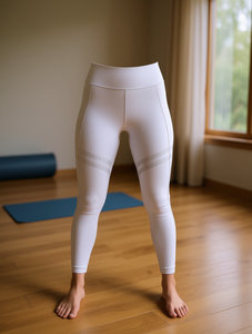 For Solid Yoga Leggings Full Length High Waist Seamless Spandex/Nylon Elastic Waist <b>Enhance</b> Figure Ruched <b>Butt</b> Design - Product Image 2