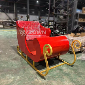 Trineo Navideño de Madera Vintage Hecho a Mano de Alta Calidad, Diseño Moderno, Decoración de Mesa en Oferta - Product Image 6