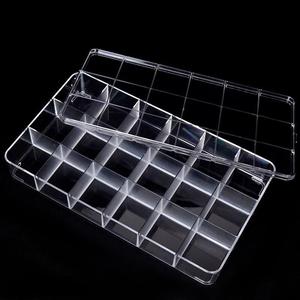 Jewelry <b>storage</b> <b>box</b> <b>with</b> <b>lid</b>, transparent acrylic <b>small</b> compartment <b>box</b>, jewelry display tray, crystal <b>box</b> - Product Image 3