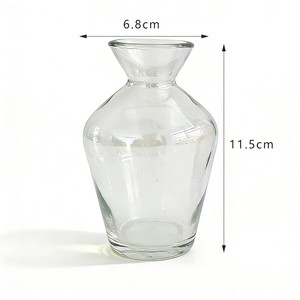 Vase en verre couleur macaron, conteneur floral conique pour bourgeons, pour ornement de bureau créatif et fourniture de verrerie haut de gamme durable - Product Image 4