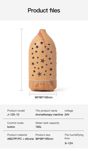 Star <span class=keywords><strong>Light</strong></span> 200Ml Hạt Gỗ Khuếch Tán, Hương Thơm Trang Trí Essenital Dầu Khuếch Tán Cho Nhà Văn Phòng Xe Du Lịch Khuếch Tán Hương Thơm - Product Image 2