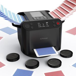 Barajador de distribución de cartas multifuncional de Casino profesional, máquina automática de barajado y reparto para juego de póquer - Product Image 1