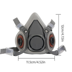 Hochwertige industrielle Atemschutz maske aus Polycarbonat Persönliche staub dichte Gasmaske - Product Image 2