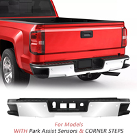 11722504, 84077953, 615343030890 Pare-chocs arrière chromé pour Chevrolet Silverado GMC Sierra 1500 2014-2018 avec trou pour capteur GM1103176