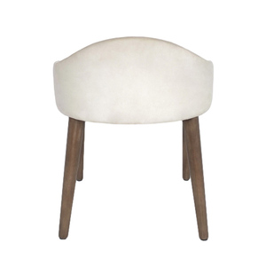 Hot <span class=keywords><strong>Sale</strong></span> Modern Walnut Color Vanity Stool 4-Legged Tecido Otomano para quarto e sala de estar usado em casa e mobília do hotel - Product Image 4