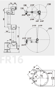 Robot Colaborativo de Alto Rendimiento de Seis Ejes con PLC, Alcance de Brazo de 1034 mm, Capacidad de Carga de 16 kg, Guiado Manual Industrial - Product Image 4
