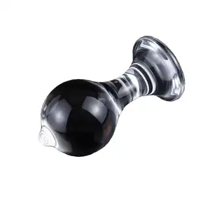 Free Custom Box Small Medium Large Transparent Crystal Anal Plug Stimulation Sexy Adult Toy Glass Butt Plug