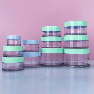 1oz 2oz 4oz 8oz Cosmetics Packaging PET 250ml <b>Plastic</b> Body Scrub Frosted <b>Jar</b> With White Lids for Hair Mask Slime Container - Product Image 4