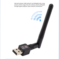 Tarjeta de Red Inalámbrica USB de 300Mbps con Antena Externa, Transmisor y Receptor de 5DB Wi-Fi para Laptop, Adaptador Inalámbrico en Stock