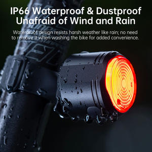 Feu arrière <span class=keywords><strong>de</strong></span> vélo étanche IP66 en aluminium CNC avec détection <span class=keywords><strong>de</strong></span> freinage intelligente pour les activités <span class=keywords><strong>de</strong></span> plein air et la conduite nocturne - Product Image 4