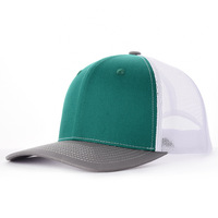 Casquette Trucker Unisexe Classique à Six Panneaux, Visière Plate, Maille Ajustable, Fermeture Snapback, Couleur Unie, pour Adultes