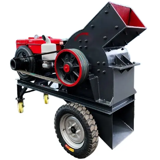 (In Stock Now) Glass/Salt/Gypsum/Coal/Limestone Rock Stone Primary Crushing Crusher Machine Portable Gold Hammer Crusher Mill