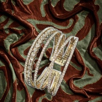 Bracelet pour femme Gaovo, simple et élégant, en alliage de zinc multicouche, incrusté de strass, design croix, tendance