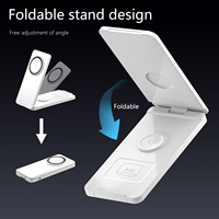 Support de Chargeur de Téléphone Mobile Pliable Magnétique sans Fil Multifonctionnel en Gros d'Usine pour iPhone, AirPods, iWatch