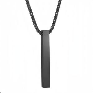 Collier personnalisé en acier inoxydable gravé, couleur claire, or 14 carats, luxe minimaliste, pour hommes et femmes, ne ternit pas - Product Image 5