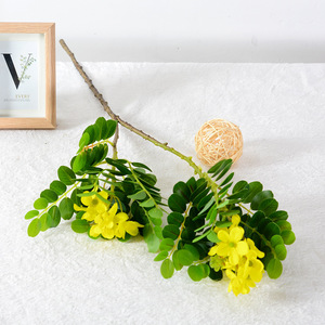 Branches d'Arbre à Locustiers Artificielles Jaune 71 Pouces en Plastique pour Décoration Florale et Arrangements - Product Image 2