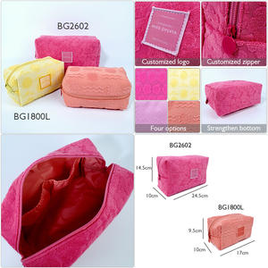 Nouveaux Arrivages Pochette Cosmétique en <span class=keywords><strong>Terry</strong></span> Mignon Voyage Toilettine Tissée Organisateur de <span class=keywords><strong>Maquillage</strong></span> Toilette Logo - Product Image 3