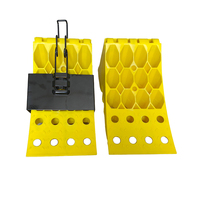 Cale de roue robuste en plastique GT-08PJ pour camion, caravane, véhicule – Bloc de freinage pour pneus, stationnement sécurisé