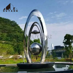 Крытая декоративная металлическая статуя человека в натуральную величину, Полированная зеркальная Художественная Скульптура Из Нержавеющей Стали - Product Image 2