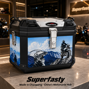 Top Case <span class=keywords><strong>Moto</strong></span> Imprimé Super Rapide 45L Étanche Rigide avec Serrure pour Rangement <span class=keywords><strong>Moto</strong></span> - Product Image 1