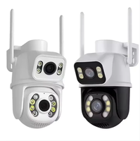ICSEE double objectif Intelligent haute définition 360 ° CCTV 1080P caméra maison sans fil/filaire WiFi caméra de surveillance