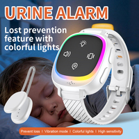 Montre d'alarme sans fil pour enurésie avec lumière colorée, vibration et rappel sonore, rechargeable, pour l'apprentissage de la propreté des enfants