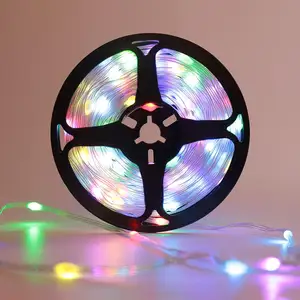 E-top 10M With 100 Lights Smart Phone APP Control RGB Color Changing LED String Lights Seed Pixel Roll Fairy Lights String