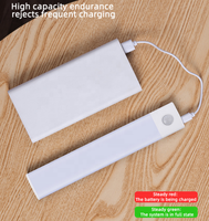 Alliage d'aluminium moderne tv cuisine batterie sous armoire lumières led détecteur de mouvement lumière avec interrupteur détecteur de mouvement pour armoire