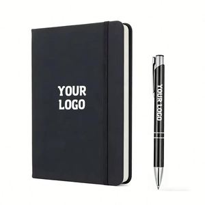 Factory Customized Logo <b>A5</b> A6 Journal Printing Wholesale Promotion Gift Custom Hardcover Notebooks with Pen Holder - Product Image 1