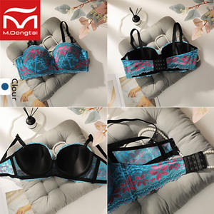 Damen Übergröße Blumen-Spitzen-BH Sexy Push-Up Bügel-BH für Große Brüste XXL/<span class=keywords><strong>XXXL</strong></span> Größen Großhandel Fabriklieferung - Product Image 3