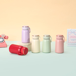 Modern Minimalist Solid Color Insulated Stainless Steel Tumbler Double Wall Vacuum Travel Cup Round Compact Design - Product Image 1
