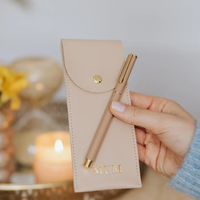 Estuche para bolígrafos RR, útiles escolares, estuches para lápices, caja moderna para lápices, organizador de papelería, estuche de cuero PU para lápices para niñas