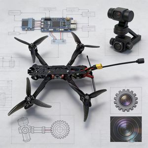 Long Range Video Transmission 10 Inch Foldable FPV <strong>Drone</strong> Professional RC Quadcopter <strong>with</strong> 4K HD <strong>Camera</strong> for Aerial Photography - Product Image 5