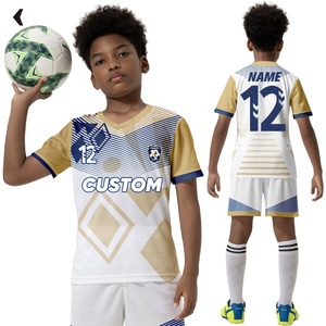 Özel çocuk futbol tişörtü yüceltilmiş futbol üniformaları takım nakış forması nefes futbol forması çocuklar için ZZ-RT1989 - Product Image 1