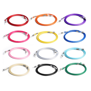 Cordon de <span class=keywords><strong>lunettes</strong></span> en cire unisexe, couleur unie, 1 pièce, cordon, chaîne noire, Sport, accessoires de <span class=keywords><strong>lunettes</strong></span>, masque pour hommes - Product Image 3