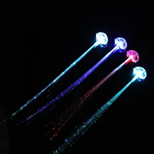 LED hairpins Fiber Barrettes for Kids Girl Gift Christmas Party Dance Hairpin Hair Clip Flash