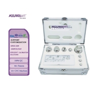 Ensemble de poids d'étalonnage en acier inoxydable de classe E2, de 1 mg à 500 g, dans un coffret en aluminium pour balance analytique de laboratoire