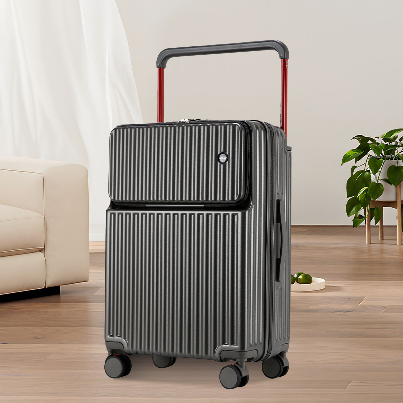 Gris moderne [Ouverture frontale zippée avec large tirette]