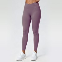 Nouveaux Leggings de Yoga Taille Haute pour Femmes, Anti-Transpiration, en Spandex et Nylon, Longueur Intégrale, Amincissants, pour la Course et le Fitness, Couleur Unie