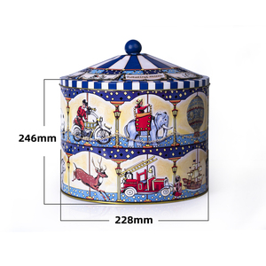 Caja <span class=keywords><strong>de</strong></span> Metal para Regalos Navideños, Fabricada en Nuestra Propia Fábrica, Redonda, <span class=keywords><strong>de</strong></span> Grado Alimenticio, para Dulces, Chocolates, Galletas, con Música - Product Image 3