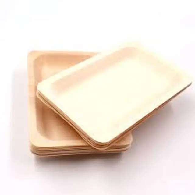 고품질 나무 초밥 플래터 플레이트 사용자 정의 일회용 샐러드 갈색 크래프트 종이 그릇