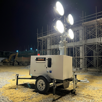 Générateur diesel 5KW AC220V avec lampes LED pour l'alimentation d'urgence et l'exploitation minière